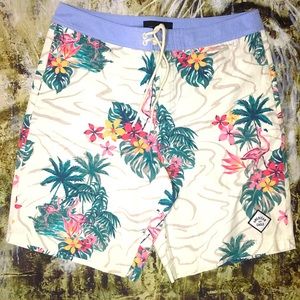 American Eagle Hawaiian Swim Shorts
